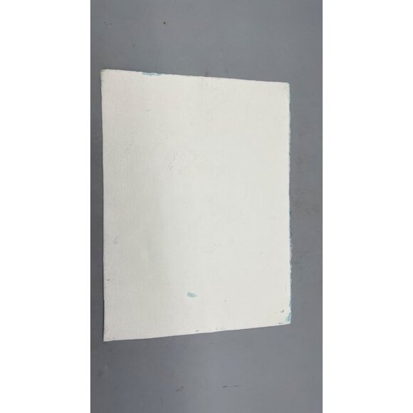 Hand-Painted Watercolor Floral Art On Paper green pink 15x11" READ - Picture 4 of 4